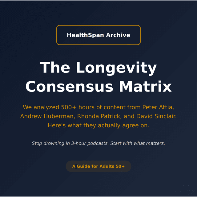 Longevity Consensus Matrix free guide cover